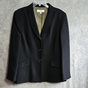 Le Suit Essentials Black Pinstripe Blazer  Professional Jacket Sz 18 Lined